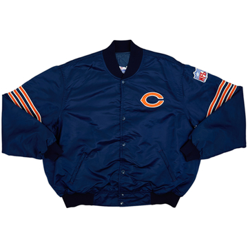 1980s Chicago Bears Starter Satin Varsity Jacket - 8/10 - (3XL)