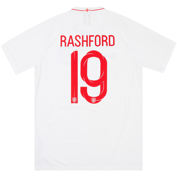 2018-19 England Home Shirt Rashford #19 - 6/10 - (XL)