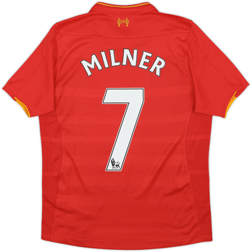 2016-17 Liverpool Home Shirt Milner #7 - 9/10 - (XL.Boys)