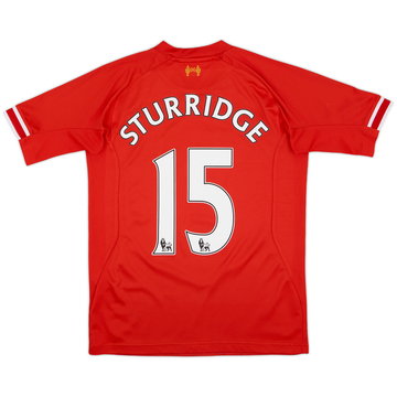 2013-14 Liverpool Home Shirt Sturridge #15 - 8/10 - (XL.Boys)