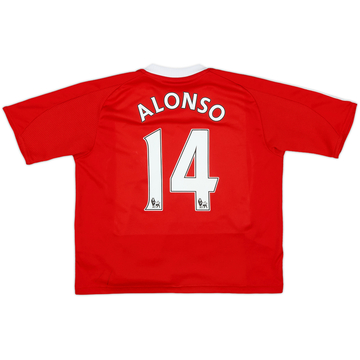 2008-10 Liverpool Home Shirt Alonso #14 - 9/10 - (6-7 Years)