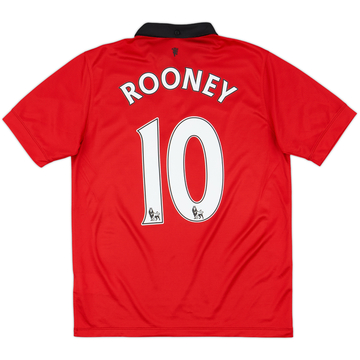 2013-14 Manchester United Home Shirt Rooney #10 - 9/10 - (XL.Boys)