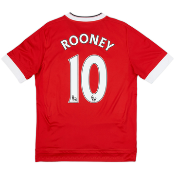 2015-16 Manchester United Home Shirt Rooney #10 - 9/10 - (XL.Boys)