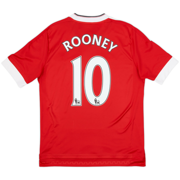 2015-16 Manchester United Home Shirt Rooney #10 - 10/10 - (XL.Boys)