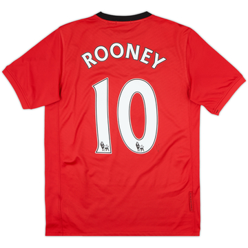 2009-10 Manchester United Home Shirt Rooney #10 - 8/10 - (XL.Boys)
