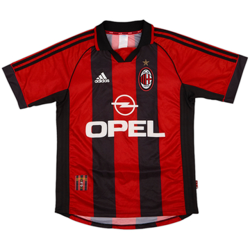 1998-00 AC Milan Home Shirt - 8/10 - (XL.Boys)