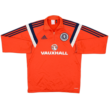2014-15 Scotland adidas 1/4 Zip Drill Top - 6/10 - (M)