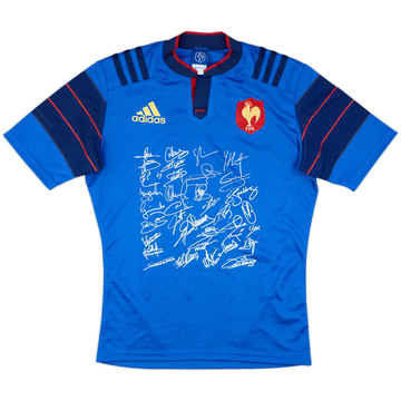 2014 France Rugby 'Signed' Home Shirt - 9/10 - (M)