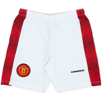 1996-97 Manchester United Home Shorts - 9/10 - (XL.Boys)