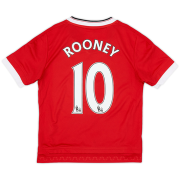 2015-16 Manchester United Home Shirt Rooney #10 - 9/10 - (5-6 Years)