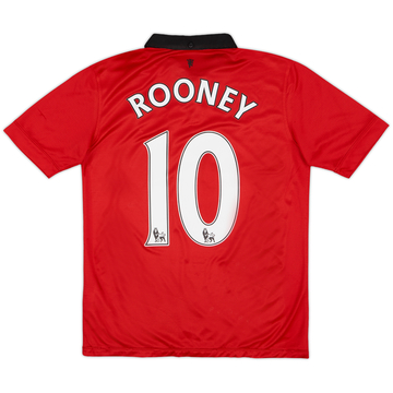 2013-14 Manchester United Home Shirt Rooney #10 - 6/10 - (XL.Boys)