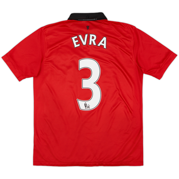 2013-14 Manchester United Home Shirt Evra #3 - 9/10 - (XL.Boys)