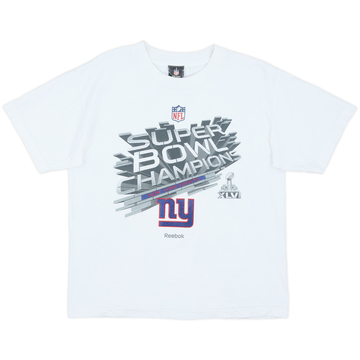 2012 New York Giants Super Bowl Champions Reebok Tee - 6/10 - (L.Boys)