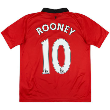 2013-14 Manchester United Home Shirt Rooney #10 - 8/10 - (L.Boys)