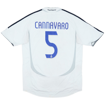 2006-07 Real Madrid Home Shirt Cannavaro #5 - 5/10 - (L)