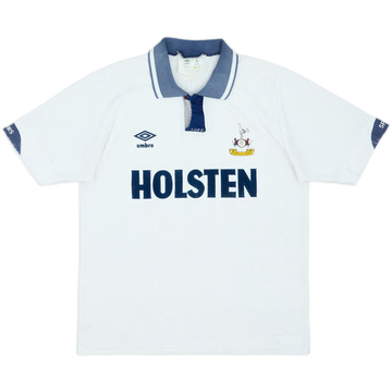 1991-93 Tottenham Home Shirt - 6/10 - (L)