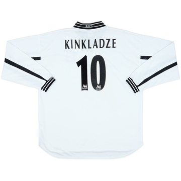 1999-01 Derby County Home L/S Shirt Kinkladze #10 - 7/10 - (XL)
