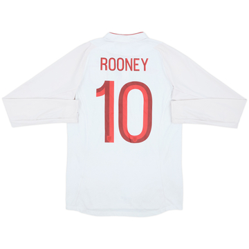 2012-13 England Home L/S Shirt Rooney #10 - 7/10 - (S)