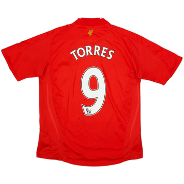 2008-10 Liverpool Home Shirt Torres #9 - 7/10 - (M.Boys)