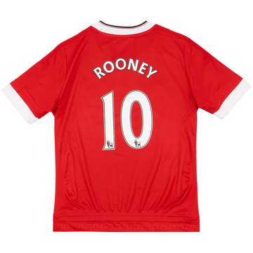 2015-16 Manchester United Home Shirt Rooney #10 - 10/10 - (M.Boys)