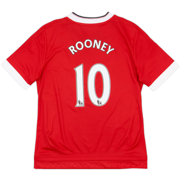 2015-16 Manchester United Home Shirt Rooney #10 - 10/10 - (M.Boys)