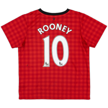 2012-13 Manchester United Home Shirt Rooney #10 - 8/10 - (5-6 Years)