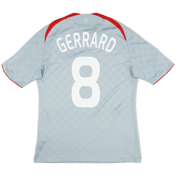 2008-09 Liverpool Away Shirt Gerrard #8VS