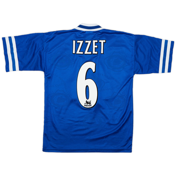 1996-98 Leicester Home Shirt Izzet #6 - 9/10 - (XS)