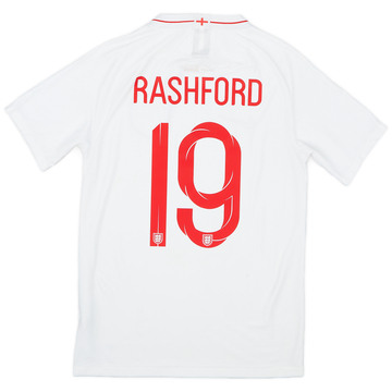 2018-19 England Home Shirt Rashford #19 - 7/10 - (S)