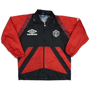 1995-97 Manchester United Umbro Hooded Rain Jacket - 6/10 - (S)