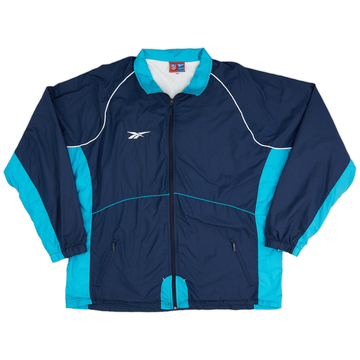2000-01 Atletico Madrid Reebok Track Jacket - 9/10 - (XXL)