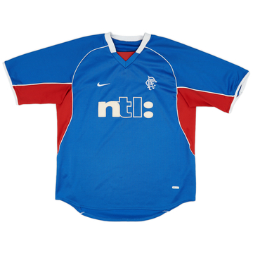 2001-02 Rangers Home Shirt - 7/10 - (XL)