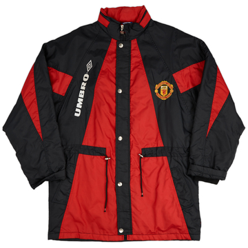 1992-93 Manchester United Umbro Padded Bench Coat - 9/10 - (L)