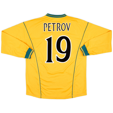 2000-02 Celtic Away L/S Shirt Petrov #19 - 9/10 - (L)