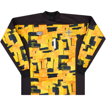 1998 Northern Ireland Match Worn GK Shirt #1 (Fettis) v Moldova