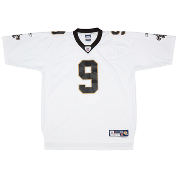 2007 New Orleans Saints Brees #9 Reebok Premier Away Jersey (Very Good) XXL