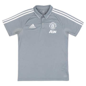 2017-18 Manchester United adidas Polo Shirt - 9/10 - (M)