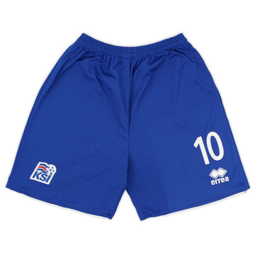2014-15 Iceland Home Shorts #10 - 9/10 - (XL.Boys)