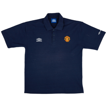 1998-99 Manchester United Umbro Polo Shirt - 8/10 - (L)