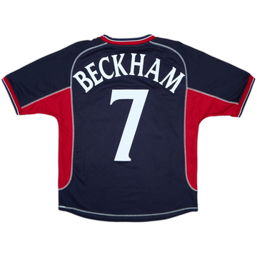 2000-01 Manchester United Third Shirt Beckham #7 - 8/10 - (15-16 Years)
