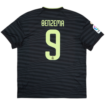 2022-23 Real Madrid Third Shirt Benzema #9 (XL)