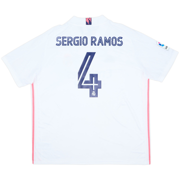 2020-21 Real Madrid Home Shirt Sergio Ramos #4 (XXL)