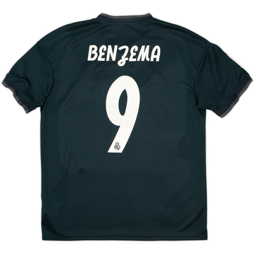 2018-19 Real Madrid Away Shirt Benzema #9 - 8/10 - (M)