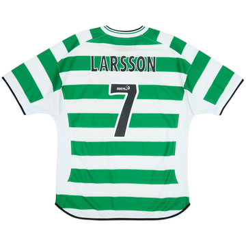 2001-03 Celtic Home Shirt Larsson #7 - 7/10 - (L)