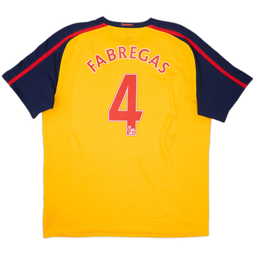 2008-09 Arsenal Away Shirt Fabregas #4 - 6/10 - (XL)