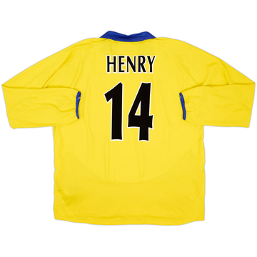 2003-05 Arsenal Away L/S Shirt Henry #14 - 6/10 - (XXL)
