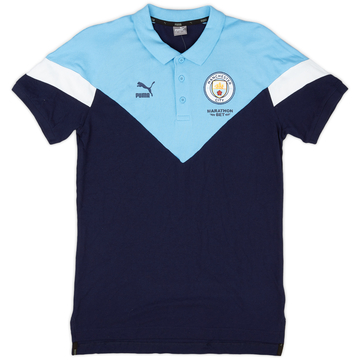 2019-20 Manchester City Puma Iconic Polo Shirt - 9/10 - (M)