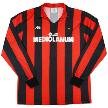1988-89 AC Milan Home L/S Shirt - 8/10 - (XL)