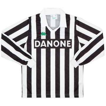 1992-94 Juventus Home L/S Shirt - 5/10 - (XS)