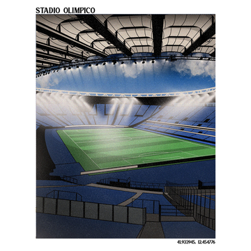 Stadio Olimpico A3 Print/Poster